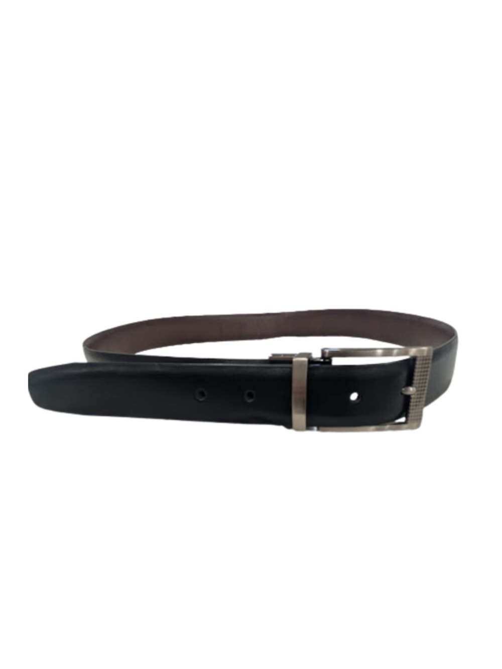 BKG Genuine Leather Belt Black Size 36 Classic Minimalist Dress Belt 1.25 in